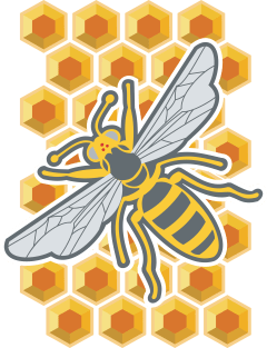 Honeycomb bee Magnet