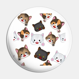 Cartoon pattern cat 2 Pin