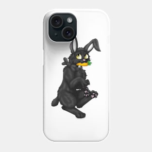 Bobtail BunnyCat: Black (Black) Phone Case