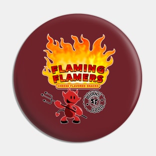 Flaming Flamers logo Pin