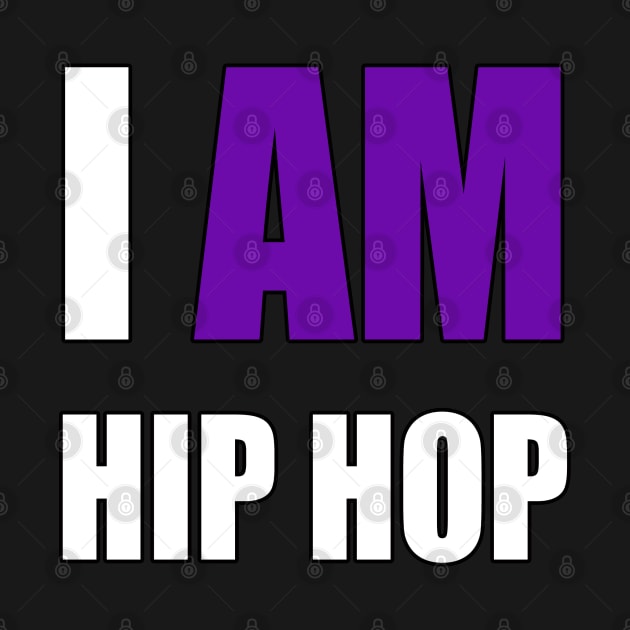 "I AM HIP HOP" PURPLE LETTER by DodgertonSkillhause