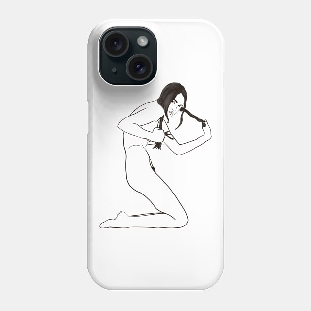 Nude girl art Phone Case by Nastya Li