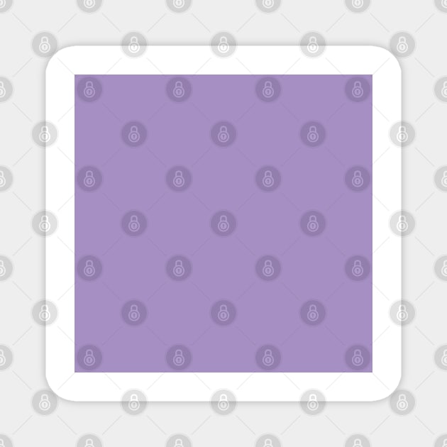 Solid lavender Light Purple  Monochrome Minimal Design Magnet by HiddenPuppets