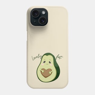 Lovely Fat Avocado - Dark Text Phone Case