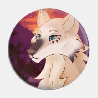 Willow - The Kind Wolf Pin