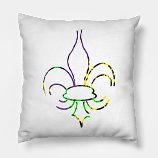 Mardi Gras Fleur De Lis Pillow