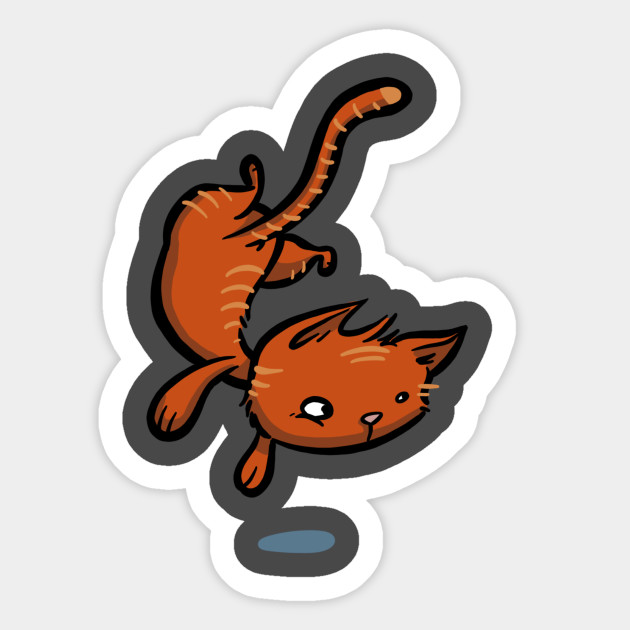 Red Cat Cat Sticker Teepublic