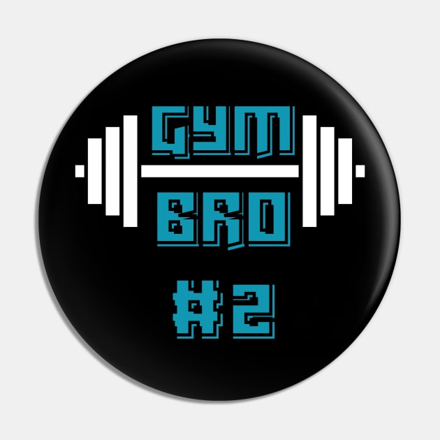 Gym Bro #2 White Pin by Micapox