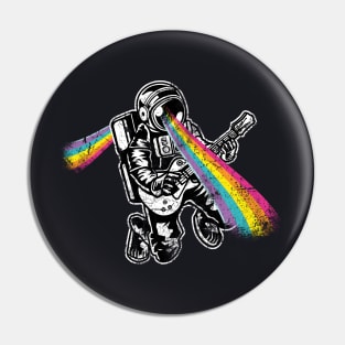 Space Astronaut Rainbow Pin