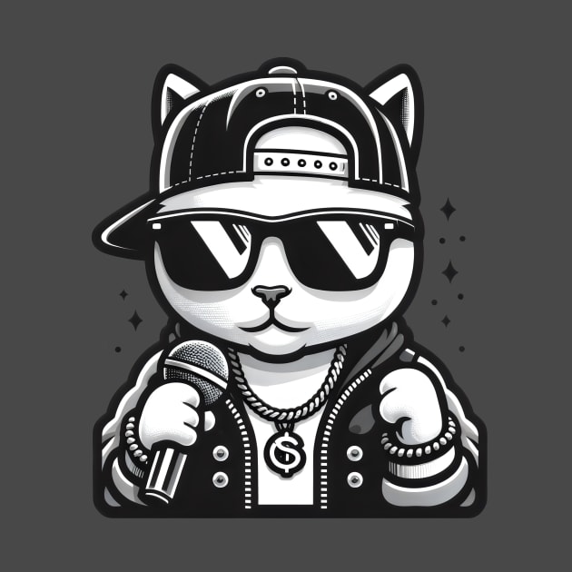 Rapper cat by Ingridpd