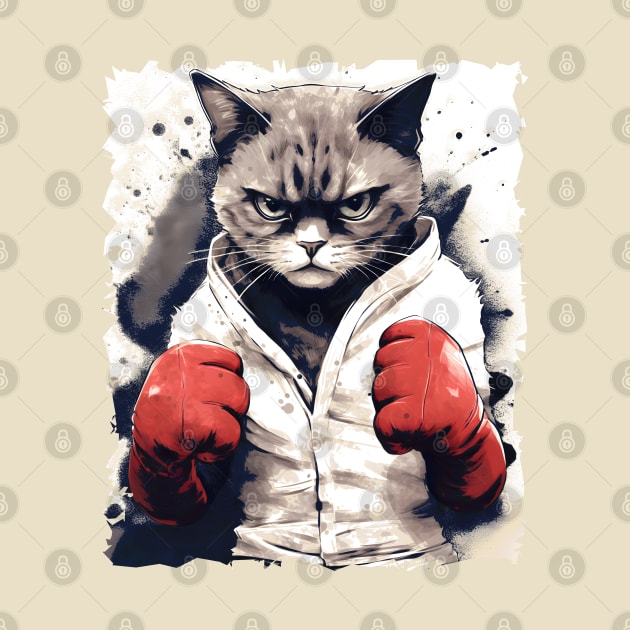 Boxer Cat by ArtisticCorner