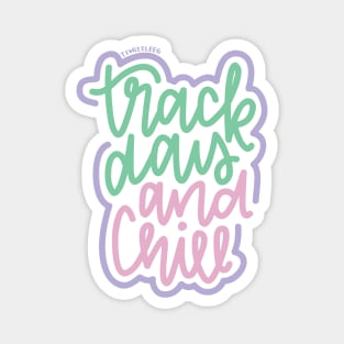 Track Day And Chill - Mint / Pink / Purple Magnet