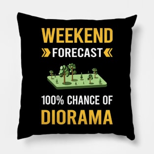 Weekend Forecast Diorama Dioramas Pillow