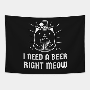 cat beer, cat drinking beer, beer cat, drinking cat, beer, cat, beer drinking gift, drinking animal Tapestry