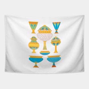 Ancient Egyptian vase shapes Tapestry