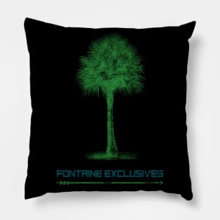 Fontaine Exclusives Palm Tree Logo Pillow