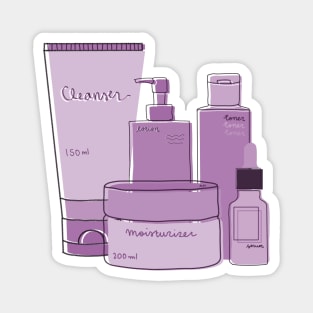 Skincare Essentials (Purple Theme) Magnet