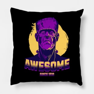 Funny Halloween Birthday Frankenstein Pillow