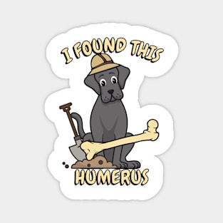 I found this humerus - big black dog Magnet