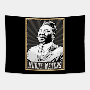 80s Style Muddy Waters Tapestry