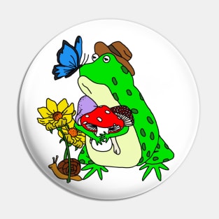 Frog and Friends Pin