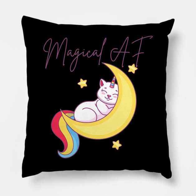 Magical AF Pillow by Empress of the Night’s Light LLC