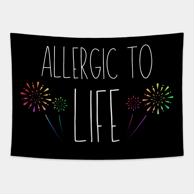 Allergic To Life Tapestry by MeowtakuShop