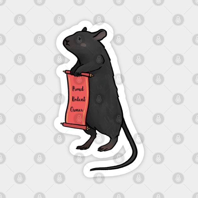 Proud rodent owner Magnet by ballooonfish