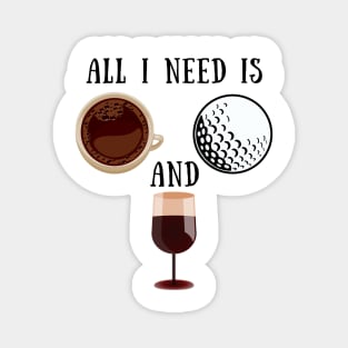 coffee golf wine Magnet