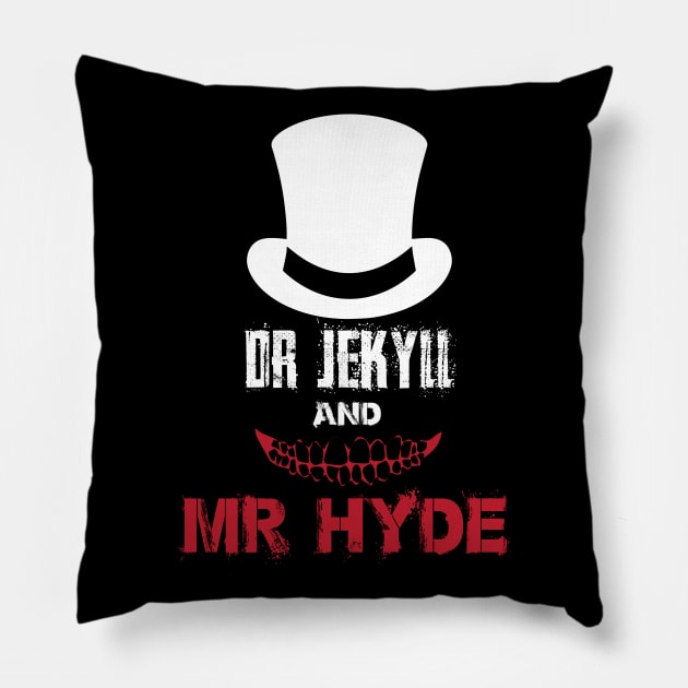 dr J mr Hyde Pillow by horrorshirt