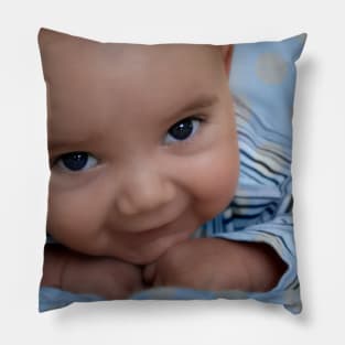 Blue-eyed boy Pillow