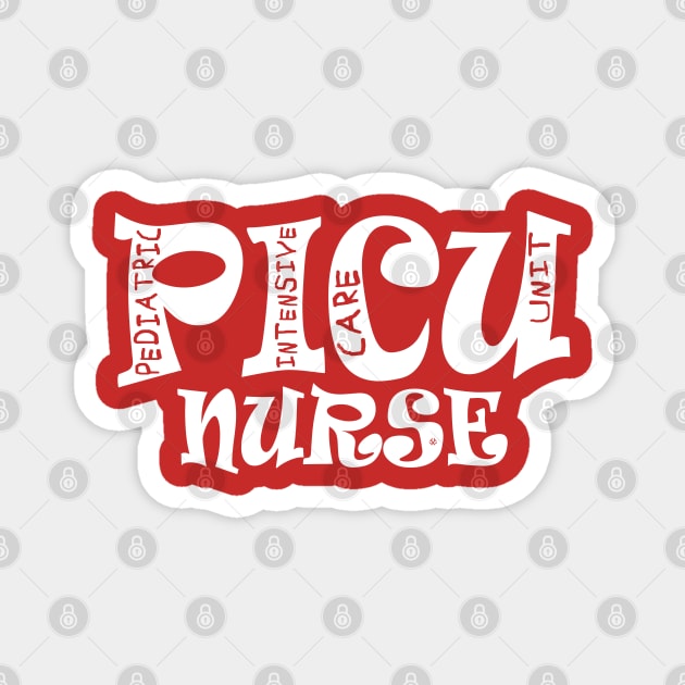 RN PICU Pediatric Intensive Care Unit Magnet by Turnbill Truth Designs