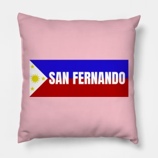 San Fernando City Pampanga in Philippines Flag Pillow