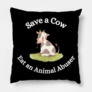 Save a Cow Pillow