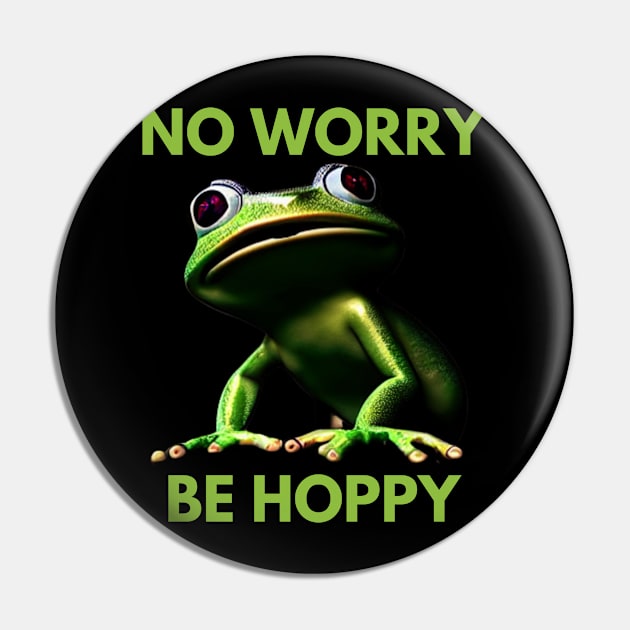 No Worry Be Hoppy Pin by divawaddle