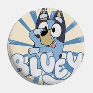 Bluey - retro 80s style Pin