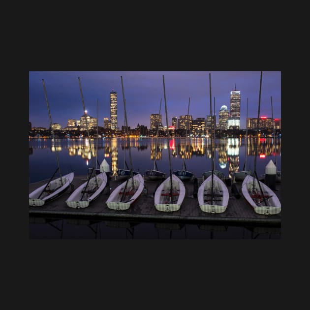 Charles River Boats Clear Water Reflection by WayneOxfordPh