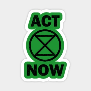 ACT NOW Extinction Rebellion Magnet