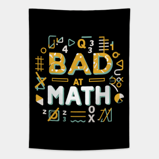 Bad At Math. Funny Math Tapestry