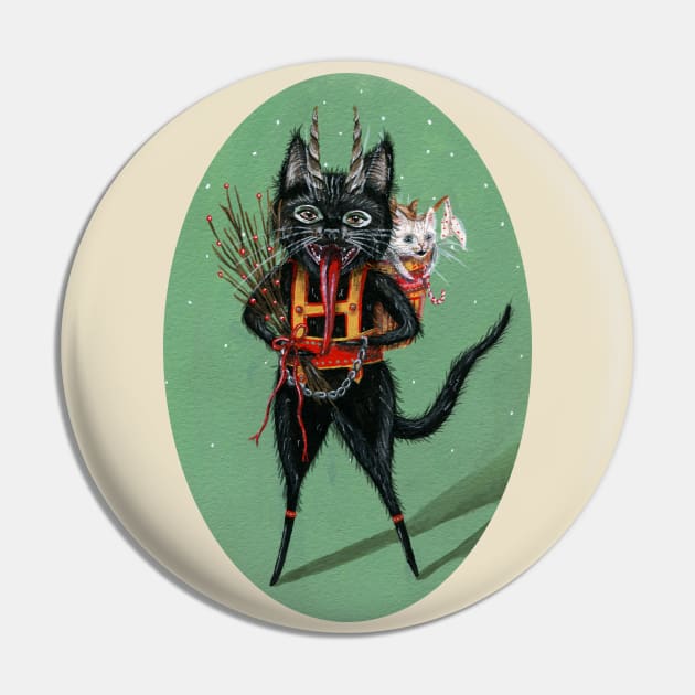 Krampus Black Cat Pin by KayleighRadcliffe