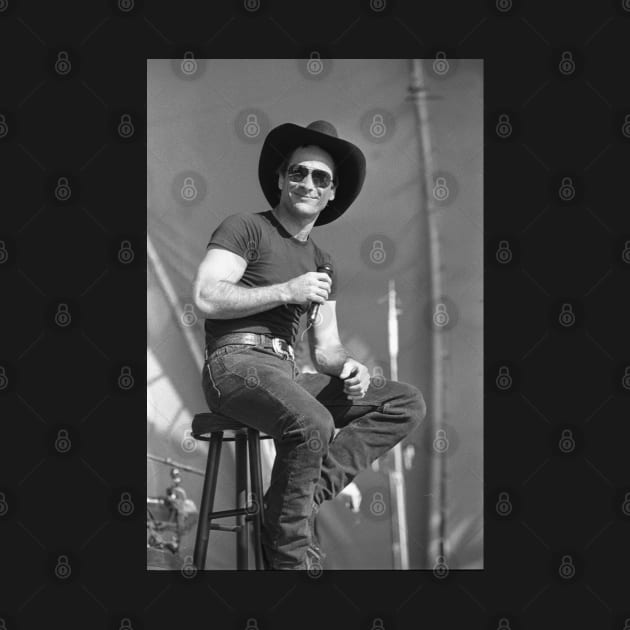 Clint Black BW Photograph by Concert Photos