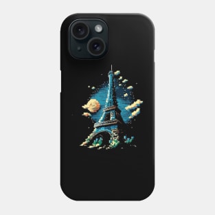 Eiffel Tower Pixel Art Phone Case