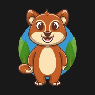 cute and adventure animals T-Shirt