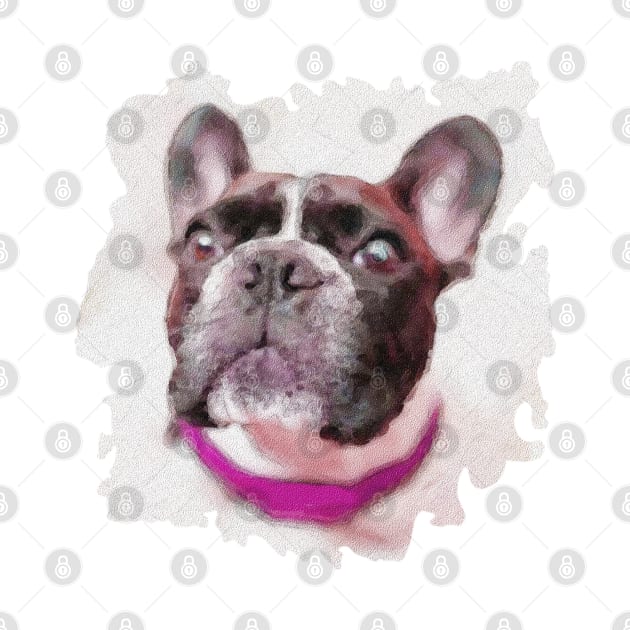 Beautiful Oil Paint French Bulldog by Leon Star Shop