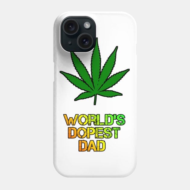 WORLD'S DOPEST DAD (black) Design Phone Case by MN-STORE