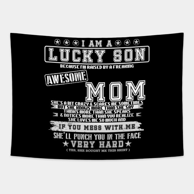 i am a lucky son Tapestry by Amberstore