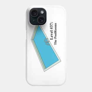 The Backrooms -The PoolRooms -Black Outlined Version Phone Case