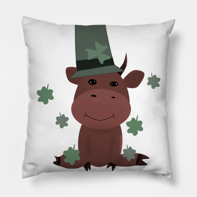 Happy St Patricks day Pillow by Antiope