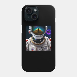 Moon Orbit: Astronaut Exploration in Outer Space Phone Case