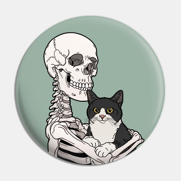 Tuxedo Cat Friend Pin by tiina menzel